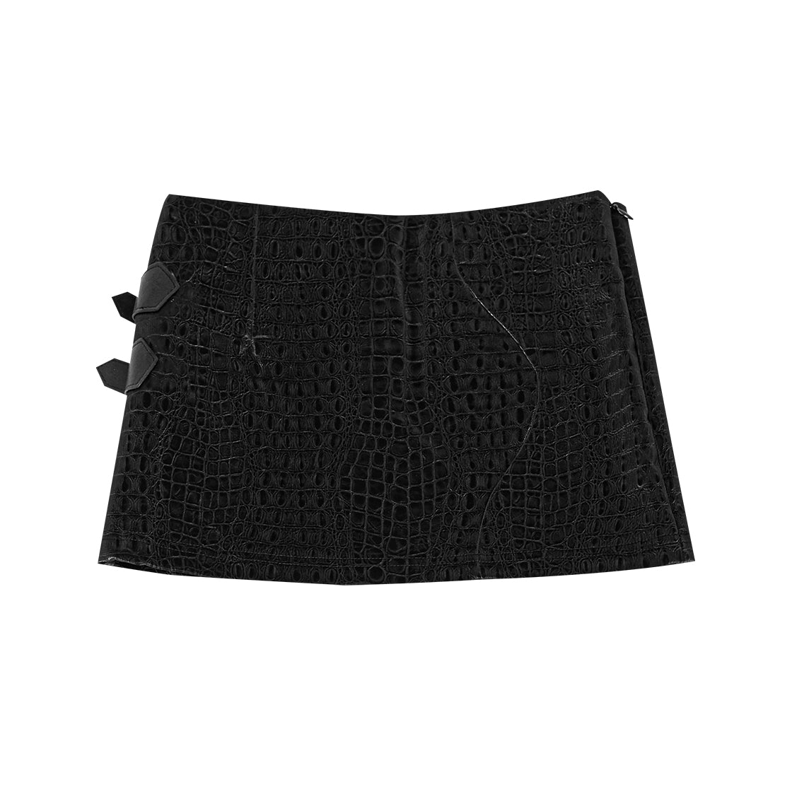 LOW-WAIST PYTHON SKIRT