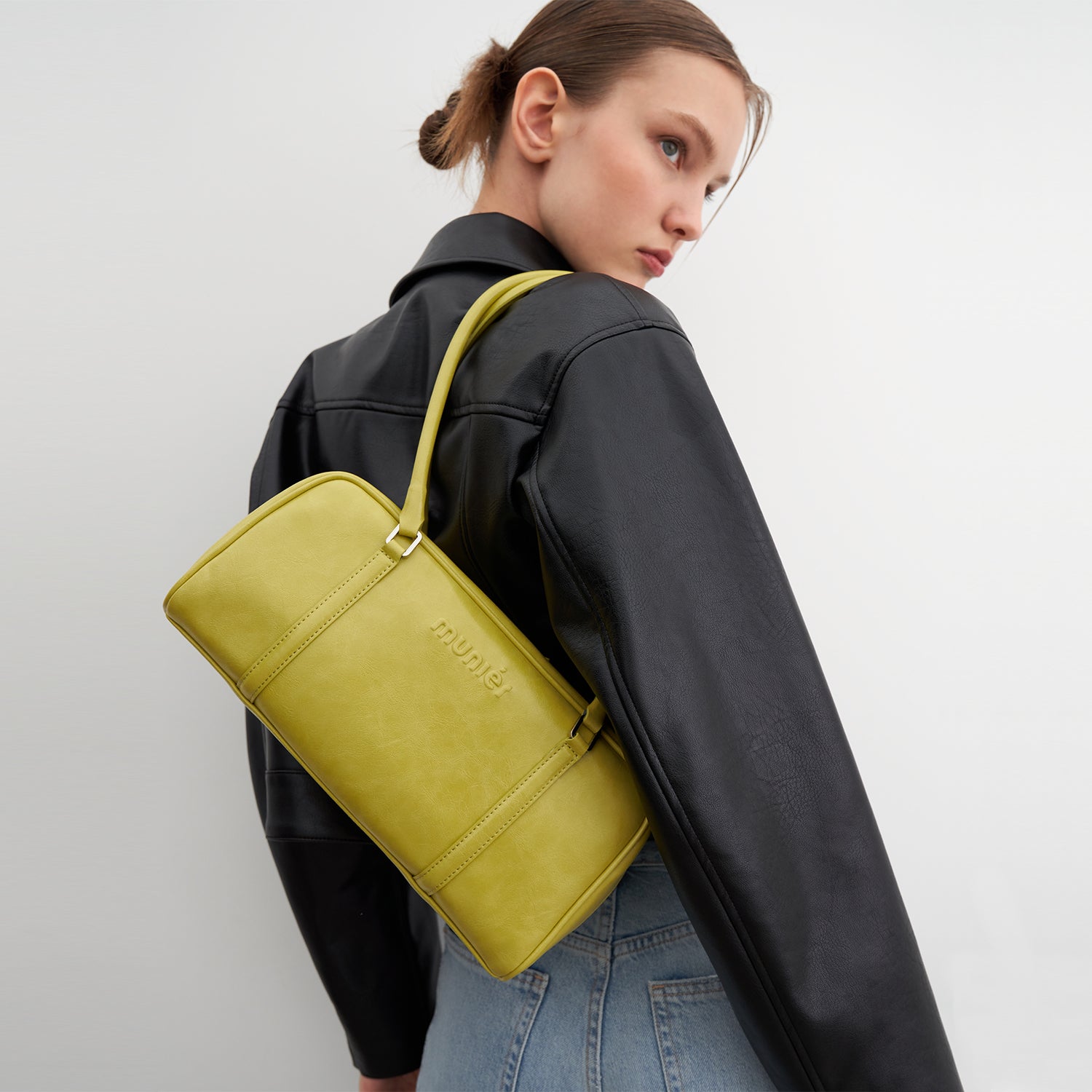 LAYER SHOULDER BAG_LIME