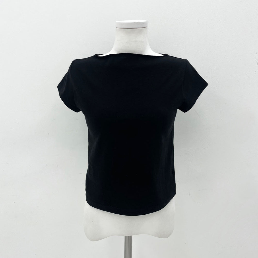 Daily cotton boat-neck crop T-shirts (3 Color)