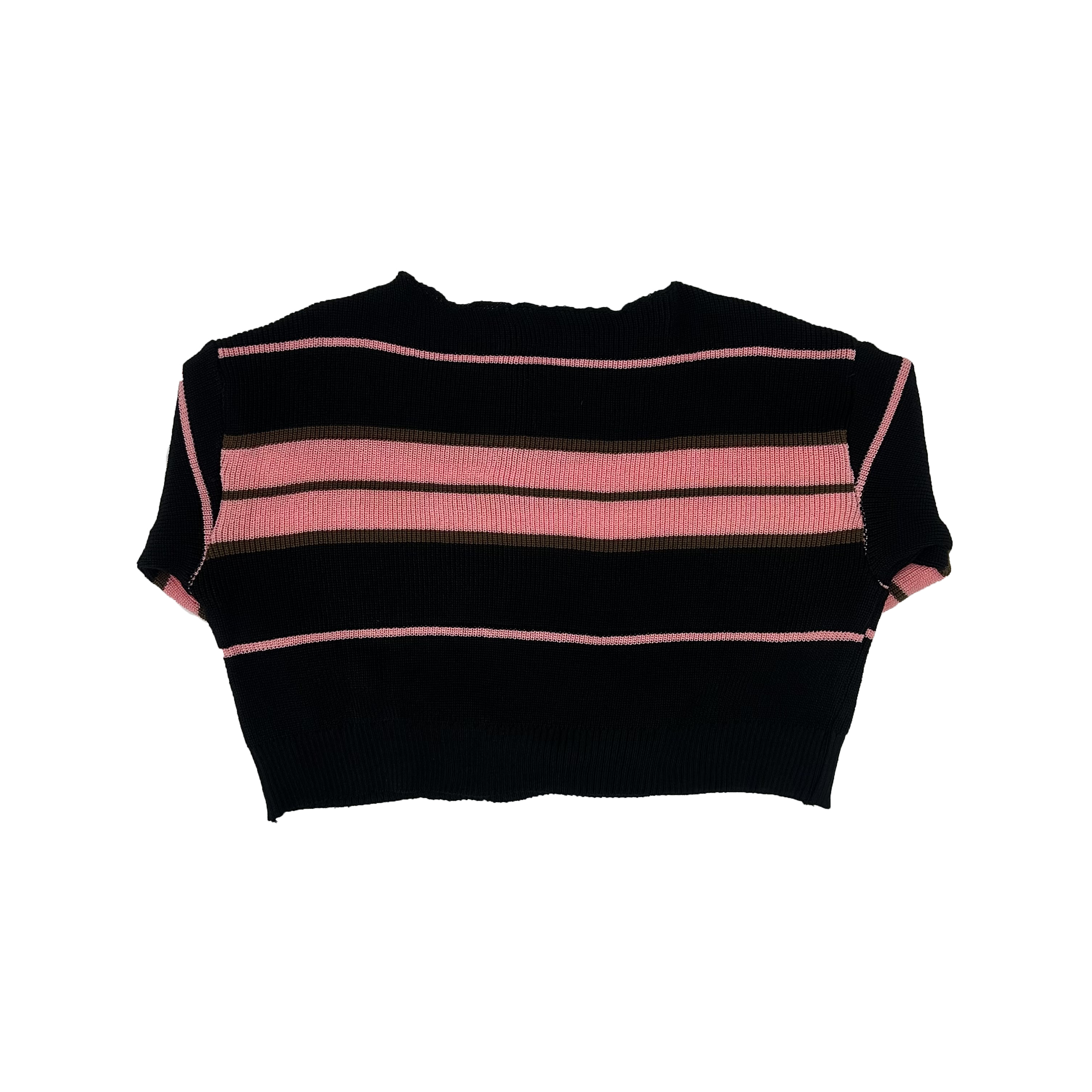 Pink crop knitwear