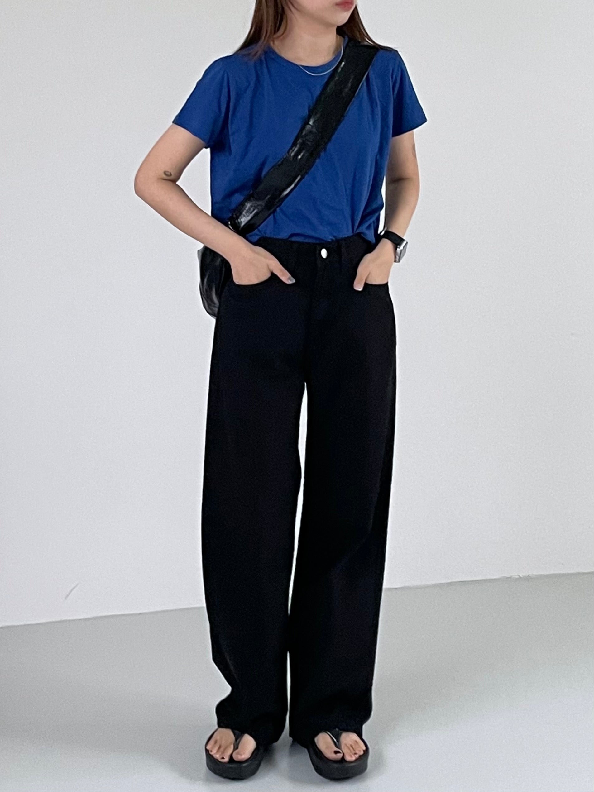 Summer Cotton Wide Pants (2color)