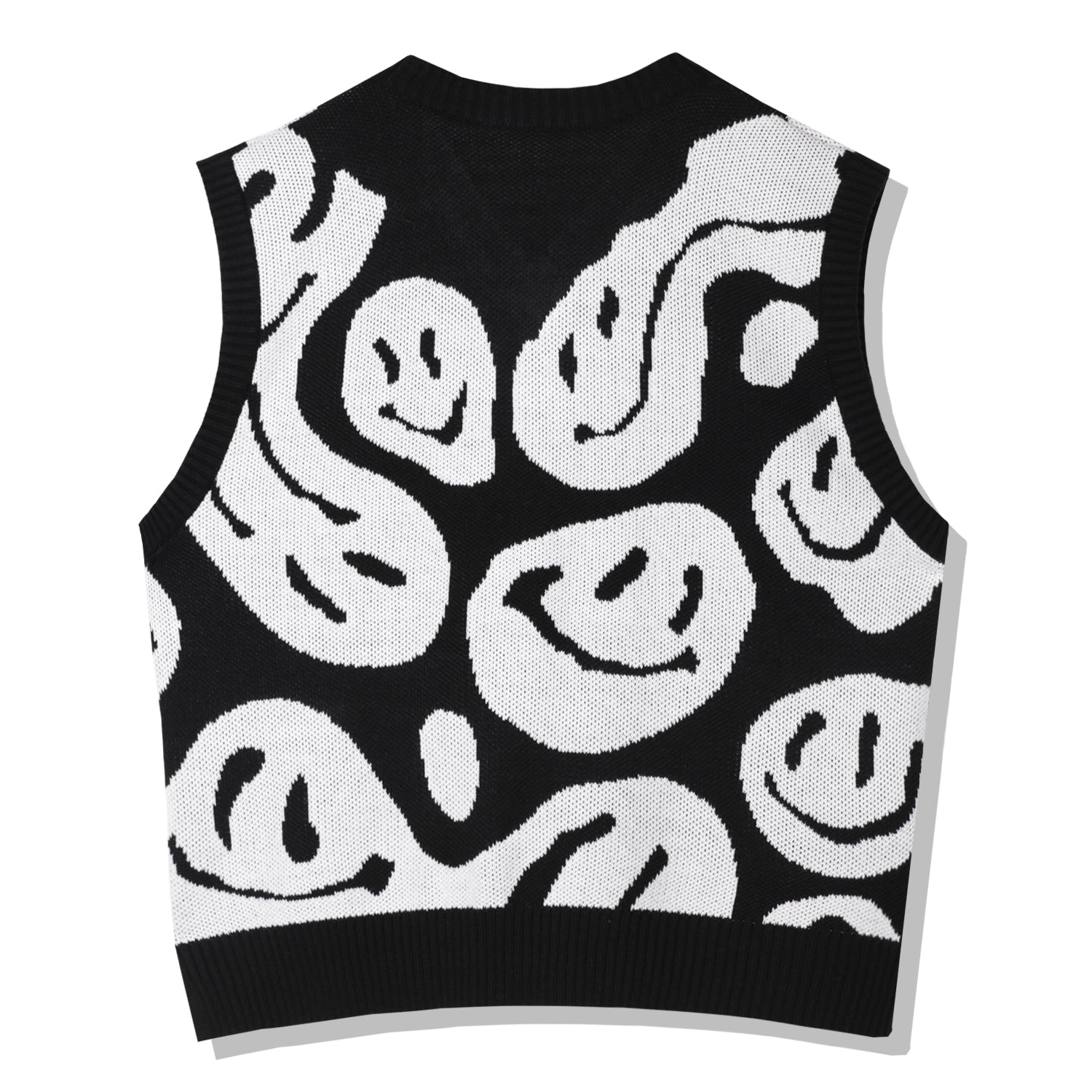 CRUSHED SMILE KNIT VEST