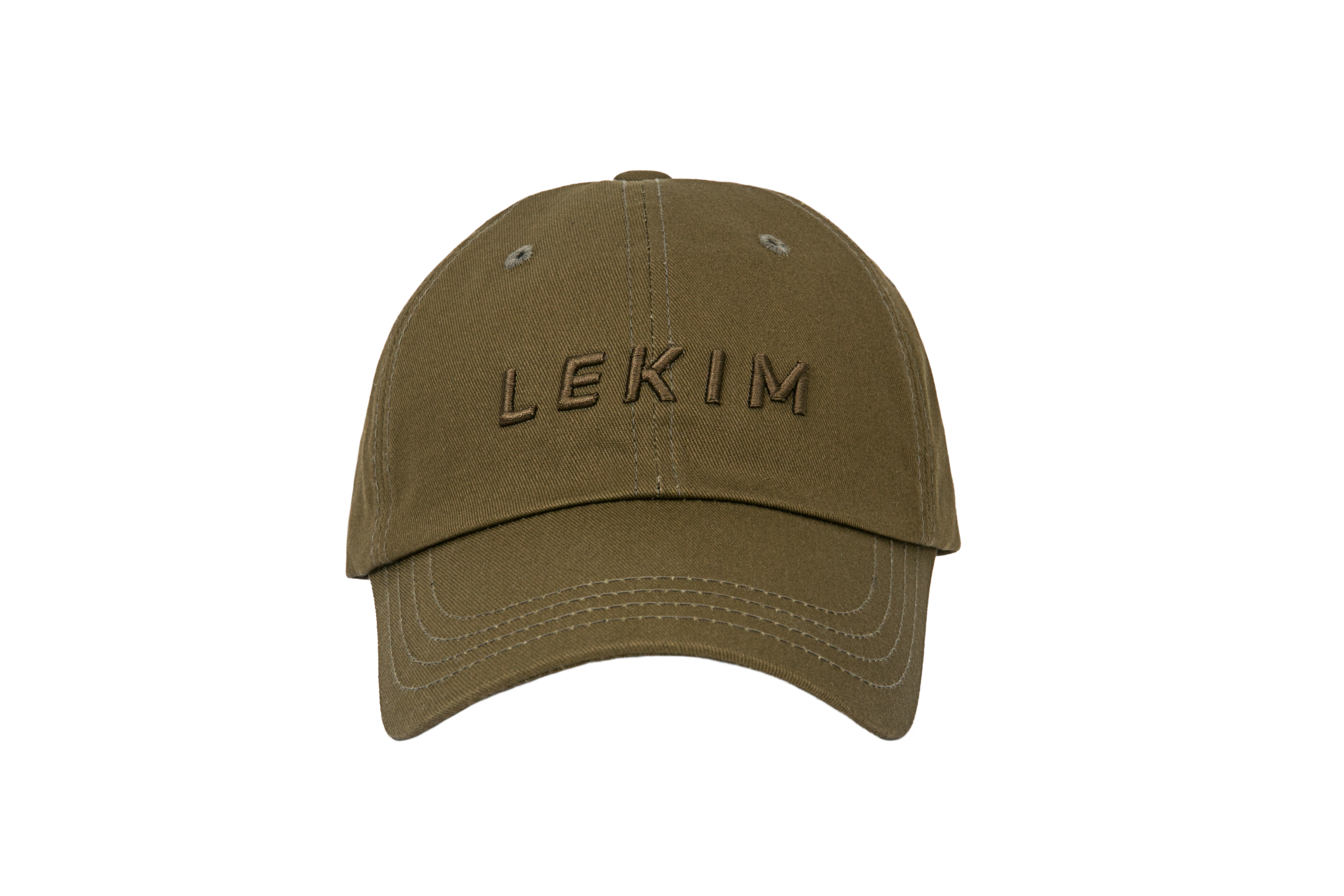 LEKIM EMBROIDERY KAKI CAP