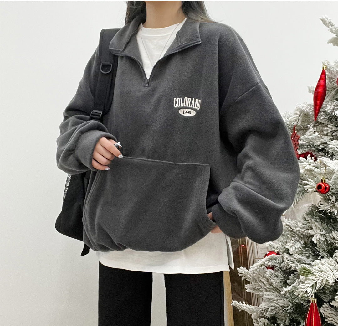 Colo Oversized Fit Fleece Sweatshirt