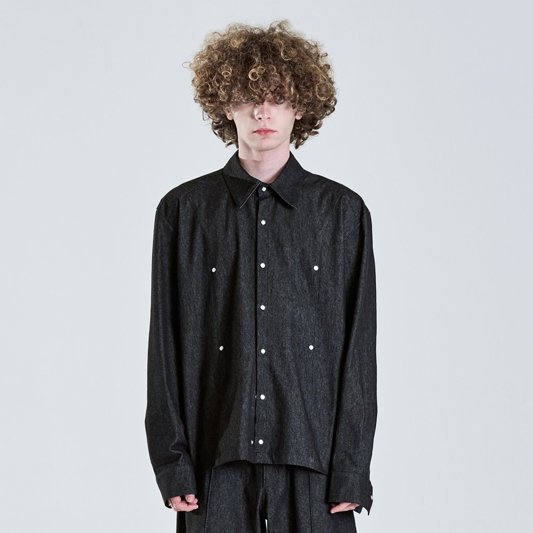 ADD PEARL LINE SHIRT BLACK