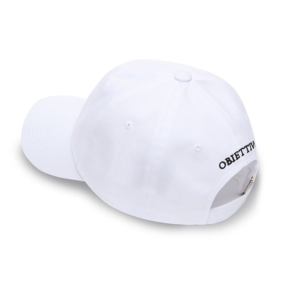 OOBIETTIVO NOMAL FIT BALL CAP(WHITE)