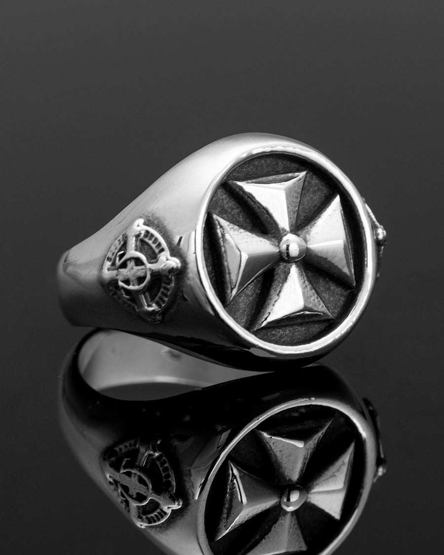 BLACK KROSS ALPHA OMEGA RING