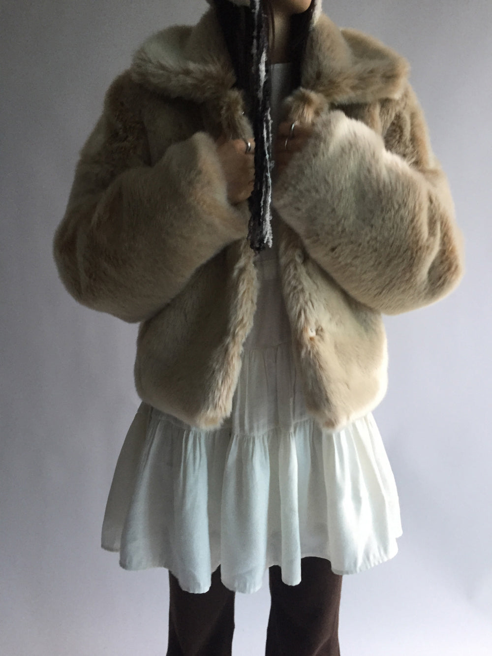 Eco fur jacket