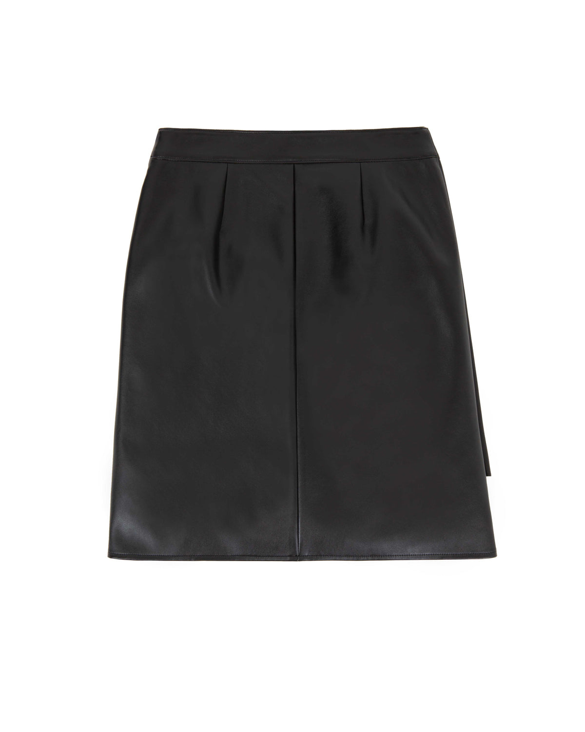 Asymmetry Pintuck Skirt _ Black