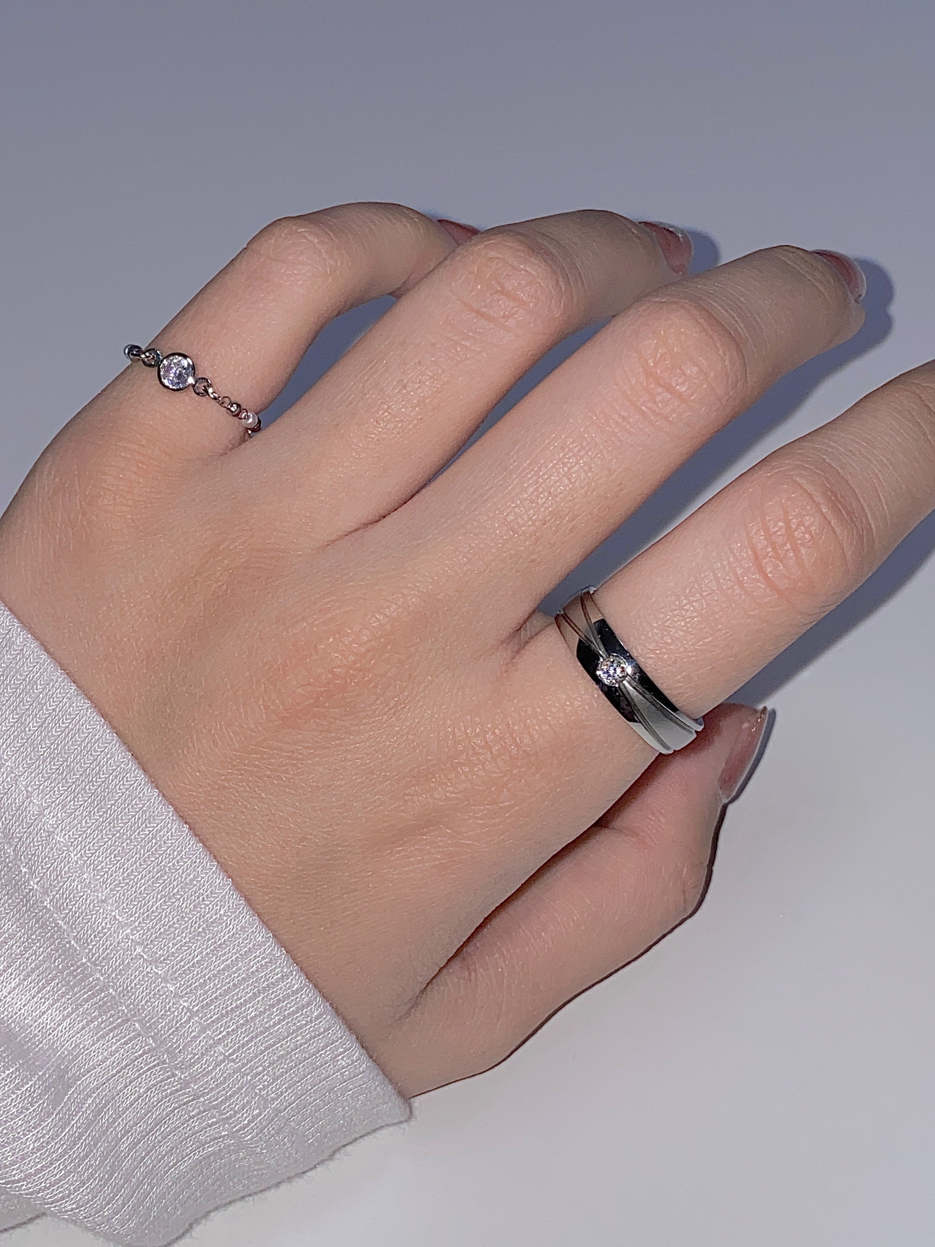  Milky Way Matte Cubic Ring