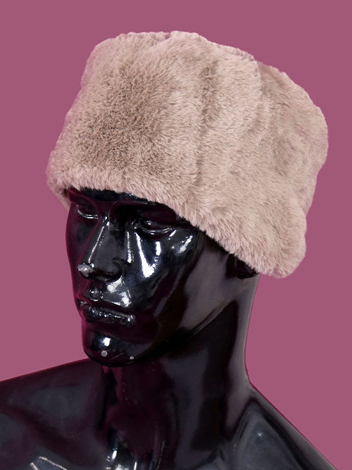 matel fake fur hat (winter-4 color)