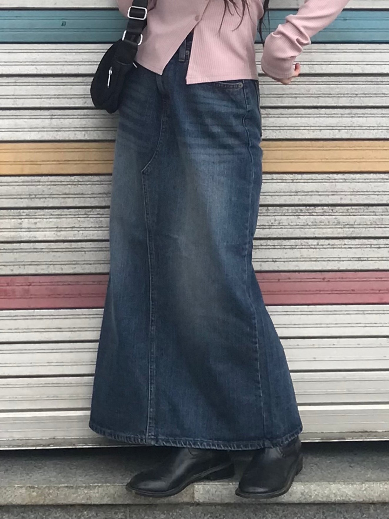 Walter denim long skirt