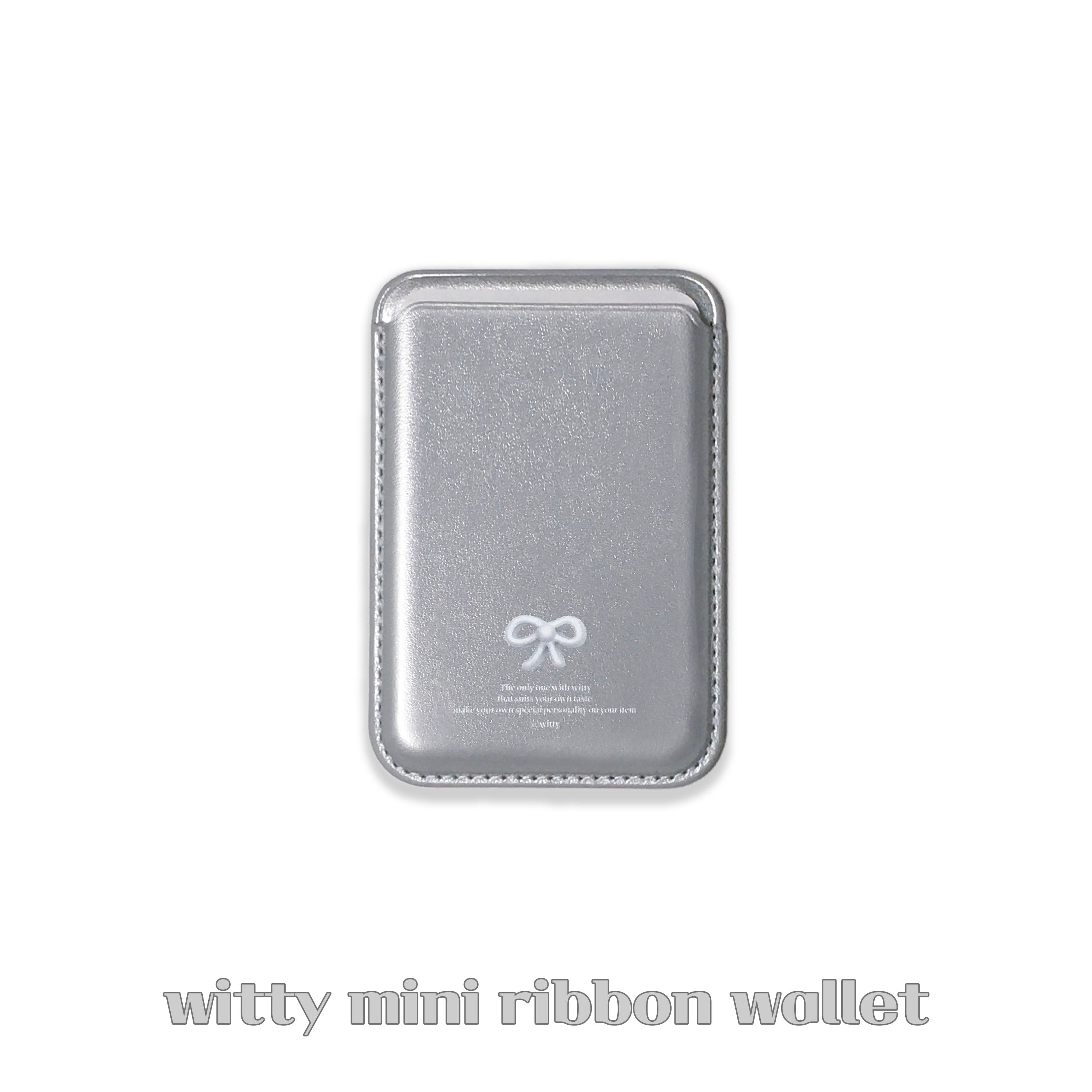 witty mini ribbon macsafe wallet (simple ver.)