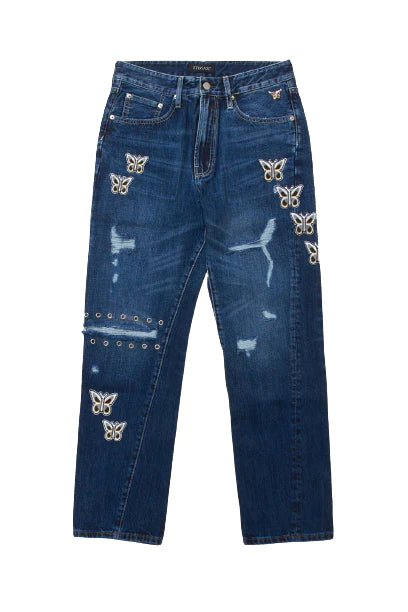 Stugazi Butterfly Crushed Denim