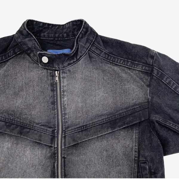 Ritz Motor Neck Denim Jacket