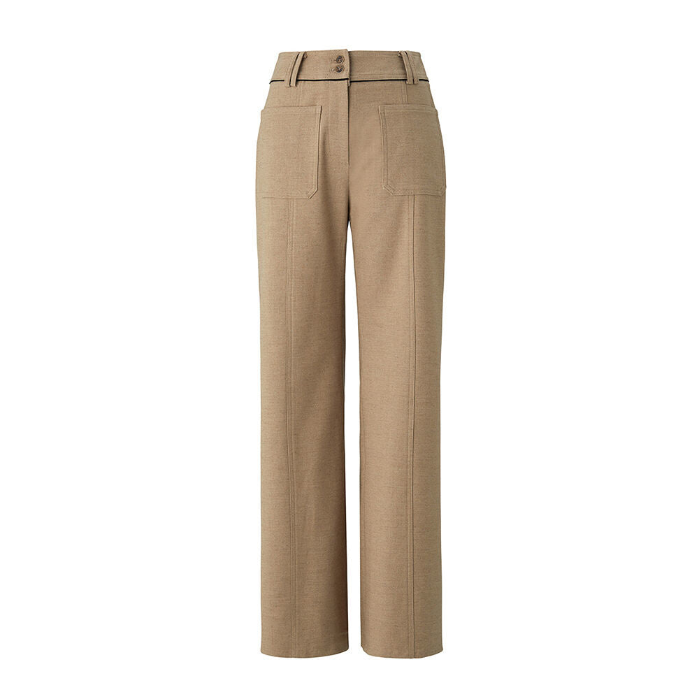 Wool pocket pants - Beige