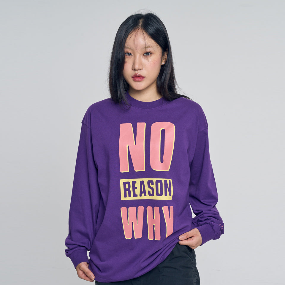 No Reason Why' Long Sleeve Shirt Purple