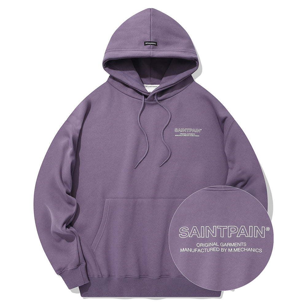 SP OUTLINE LOGO HOOD-PURPLE