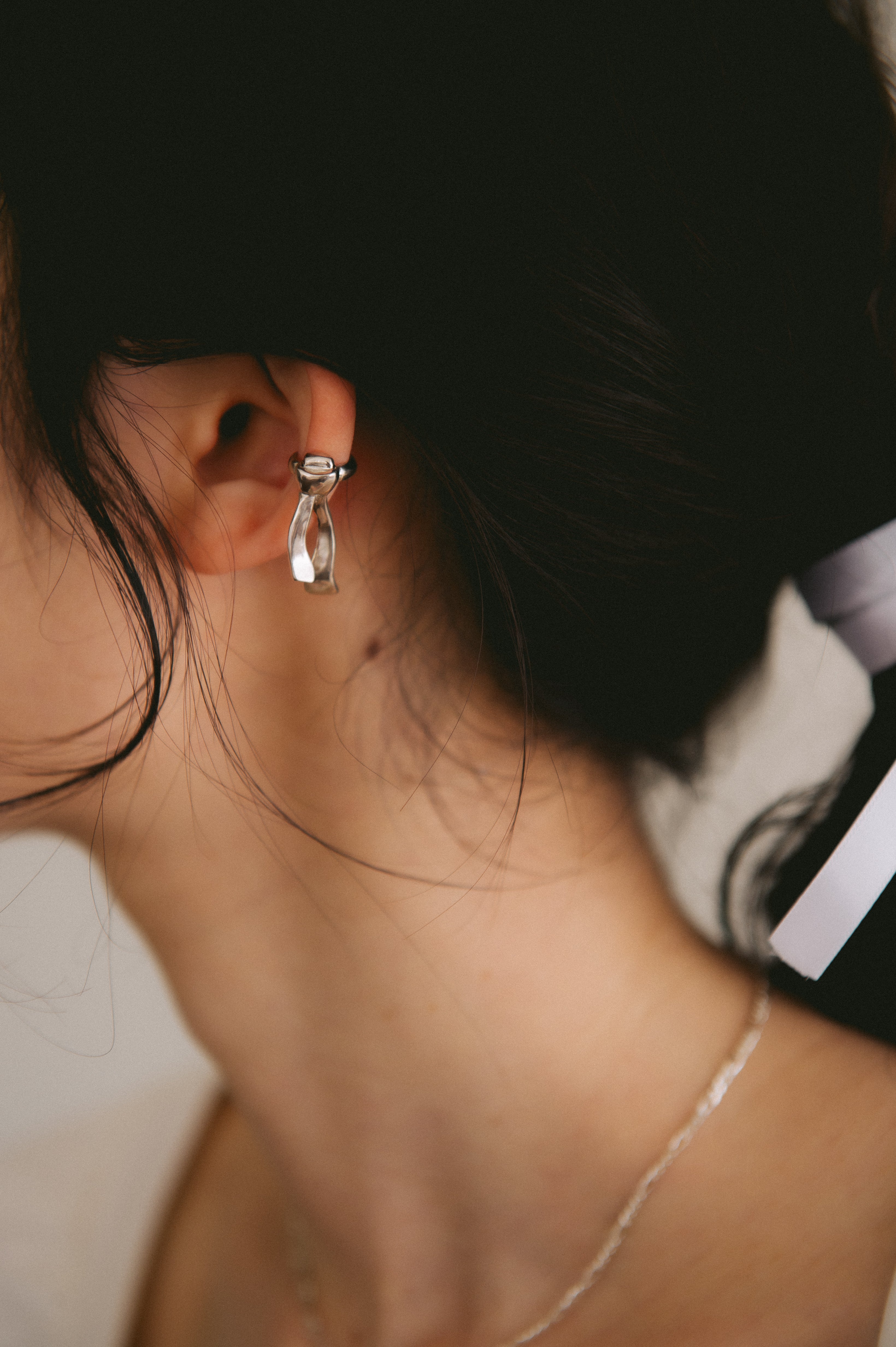 [MADE] Strap ear-cuff (silver)