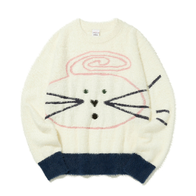 KIRSH X MISAKI KAWAI MOHAIR KNIT [WHITE]