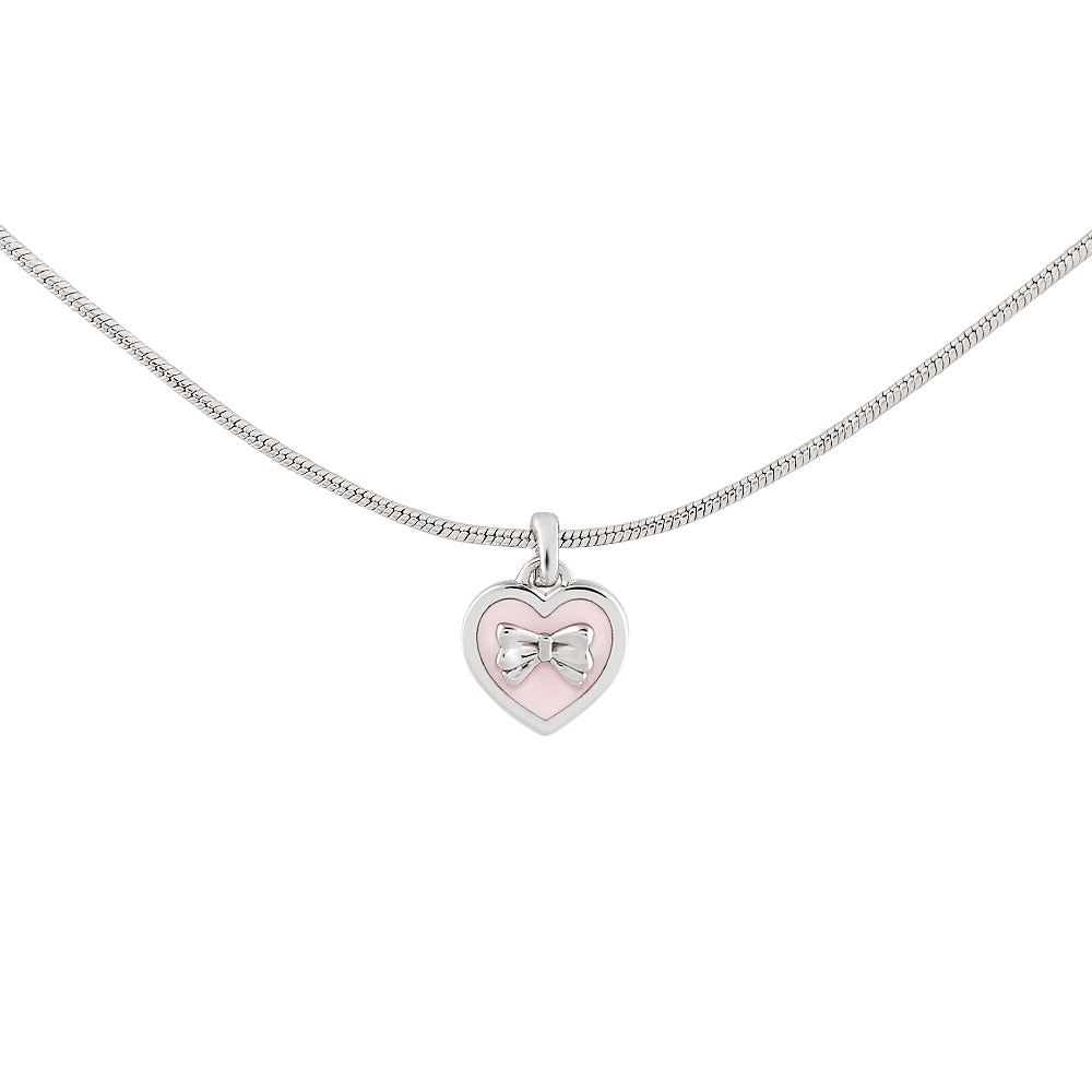 heart ribbon necklace