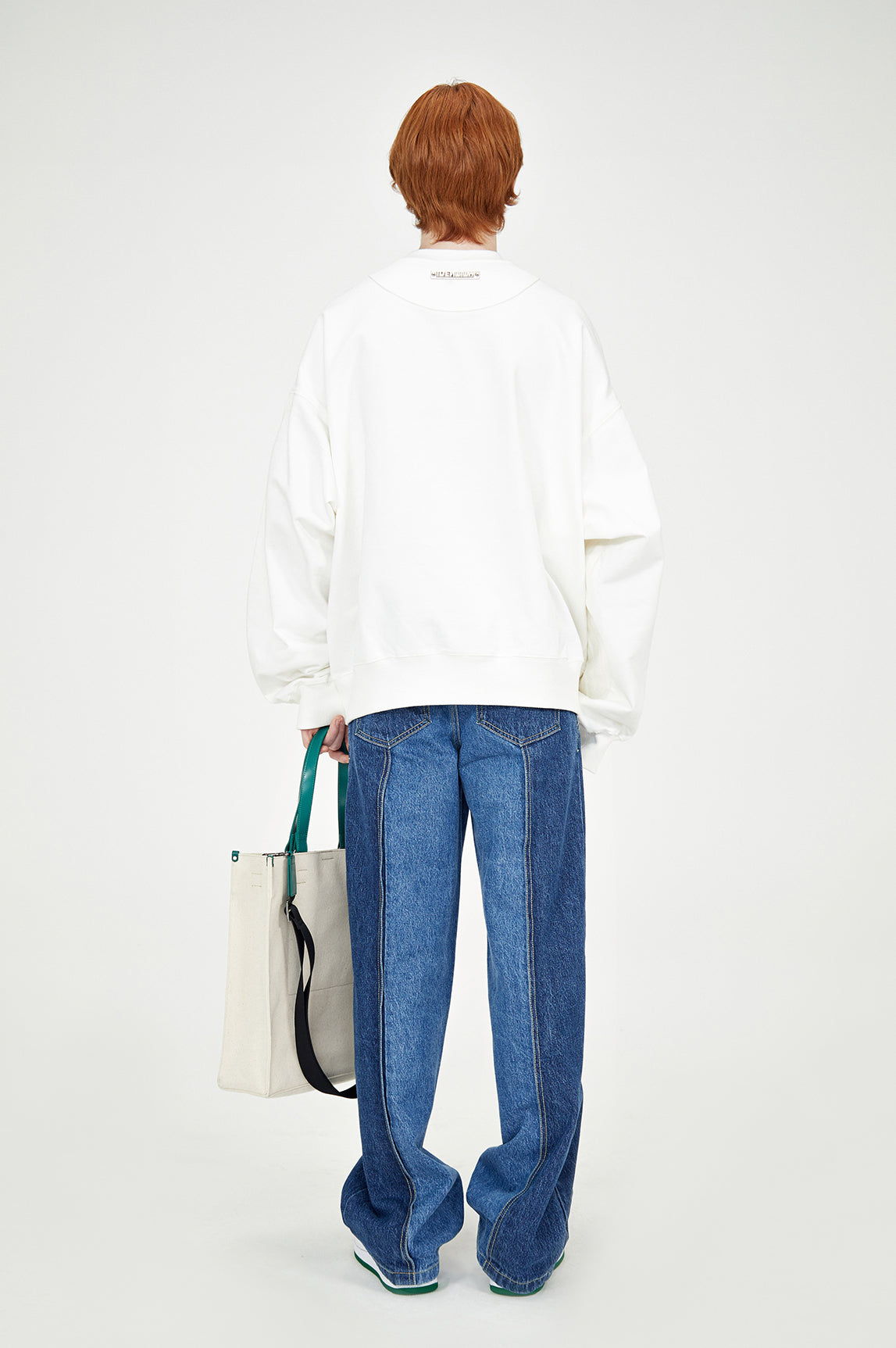 Cable knit embo sweatshirts (Whisper white)