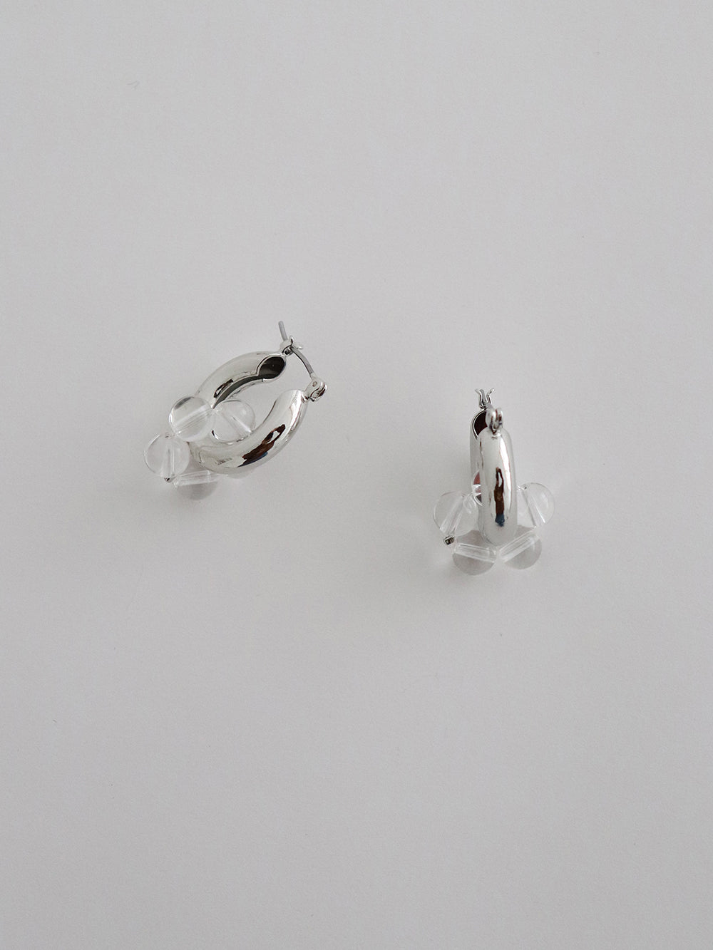 quartz hoop earring