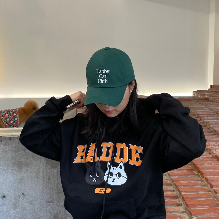 HADDE CAT HOODIE BLACK