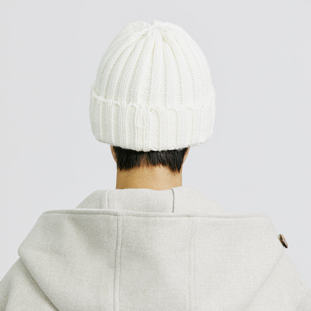 YP PAISLEY PATCH KNIT BEANIE CREAM