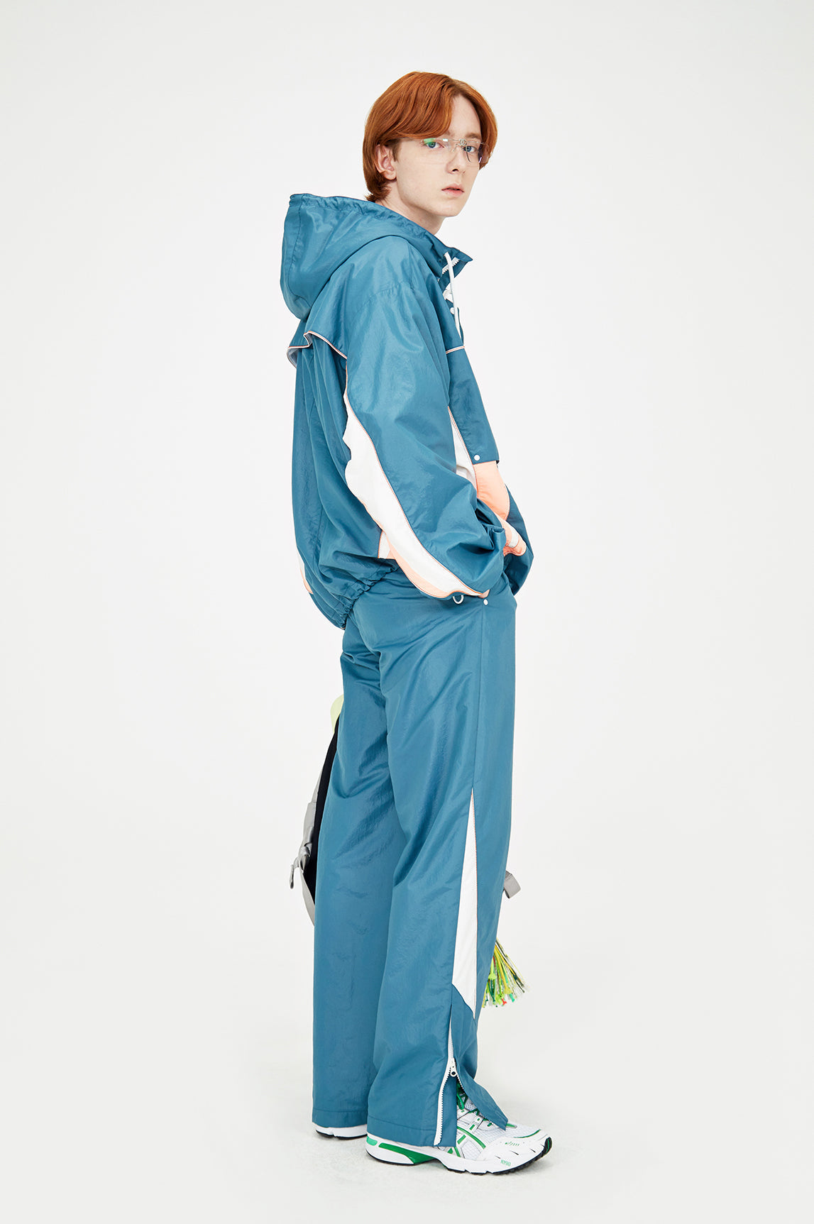 Geometry track jacket (Princess blue)