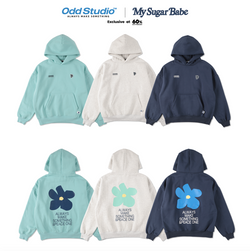 コラボレーションフラワーロゴフーディー l My Sugar Babe × ODD STUDIO flower logo hoodie