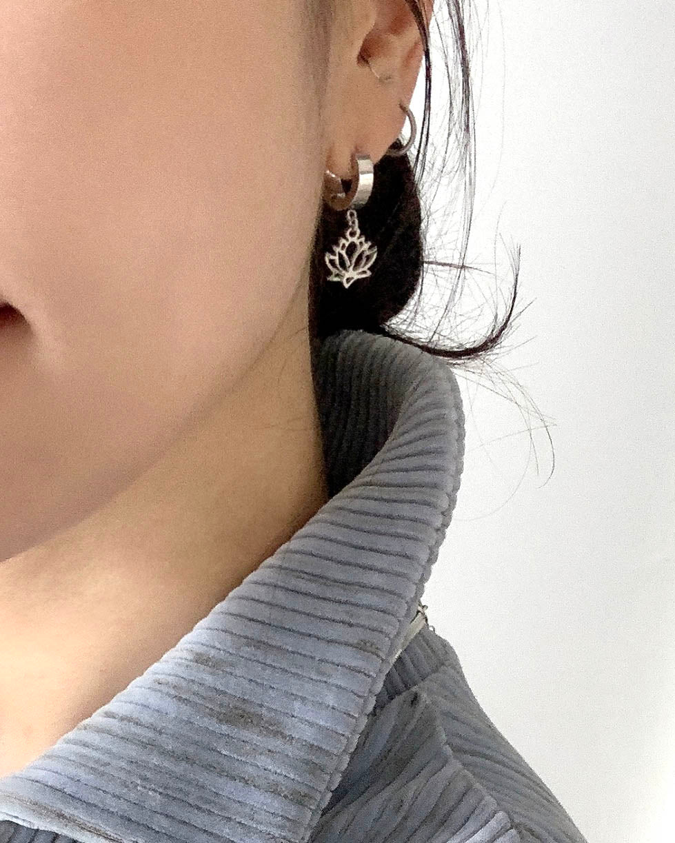 lotus flower earring