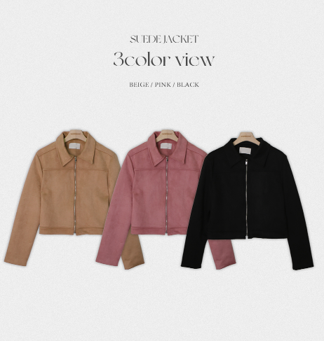 Autumn Suede Crop Jacket (3color)