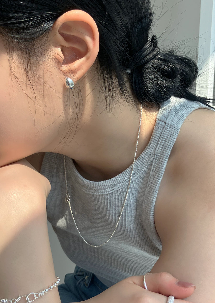 [92.5silver] nuts earrings