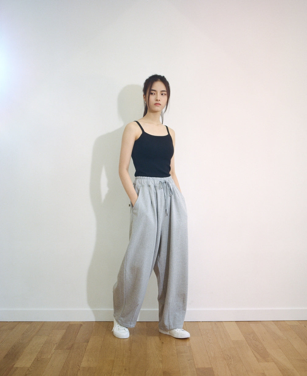 HEAVY-TERRY BALLOON SWEAT PANTS (Gray)