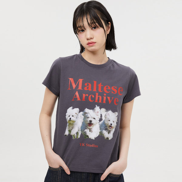 マルチーズアーカイブ半袖Tシャツ