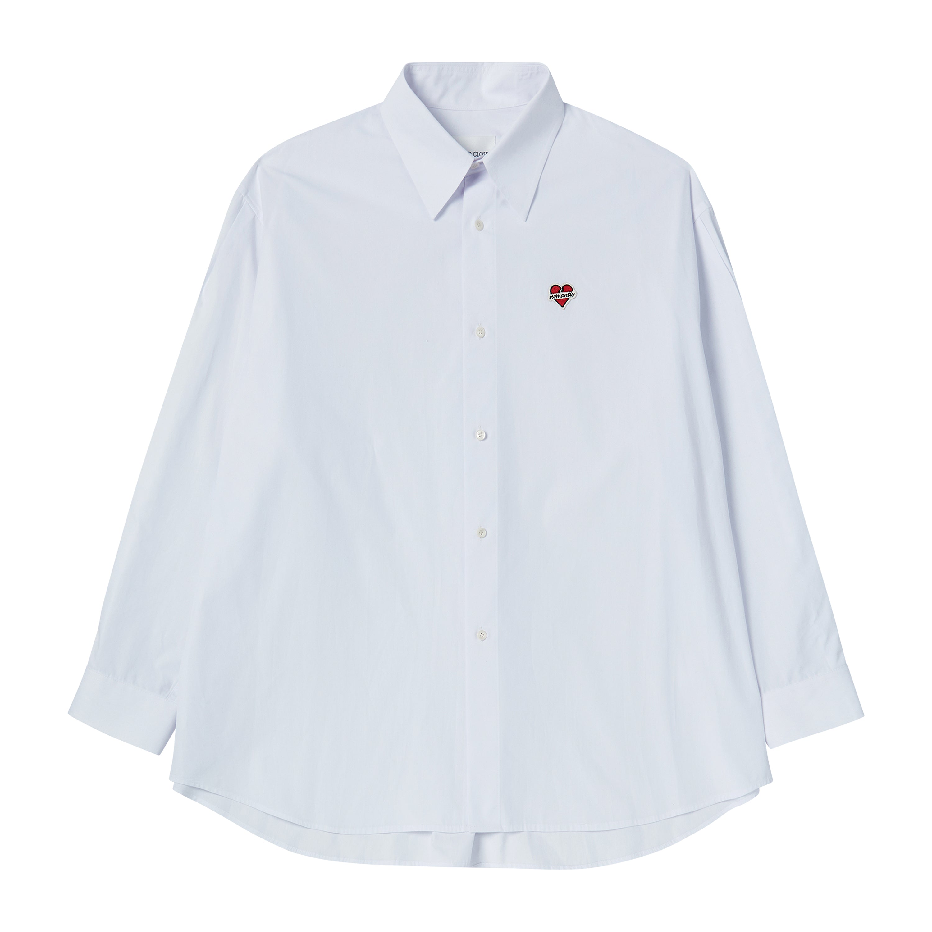 NOMANTIC ORGANIC COTTON OVERSIZE SHIRT WHITE