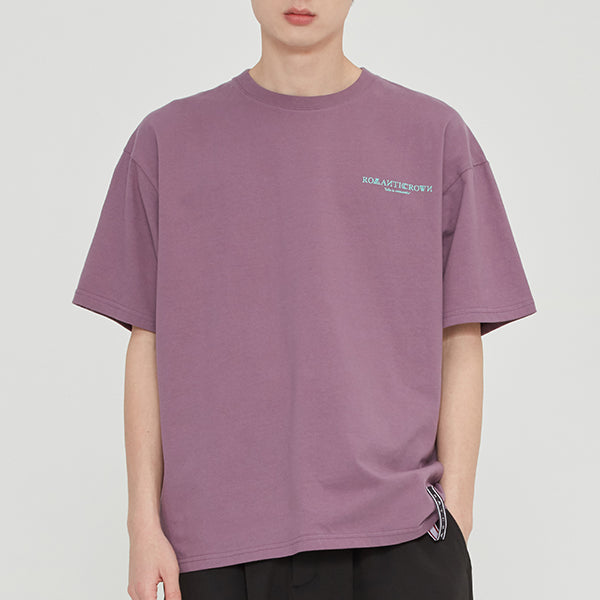 SLOGAN LIST LOGO TEE_DARK PURPLE