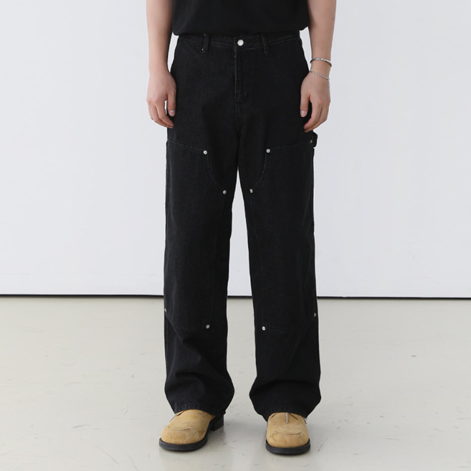 RIVET CARPENTER BLACK DENIM