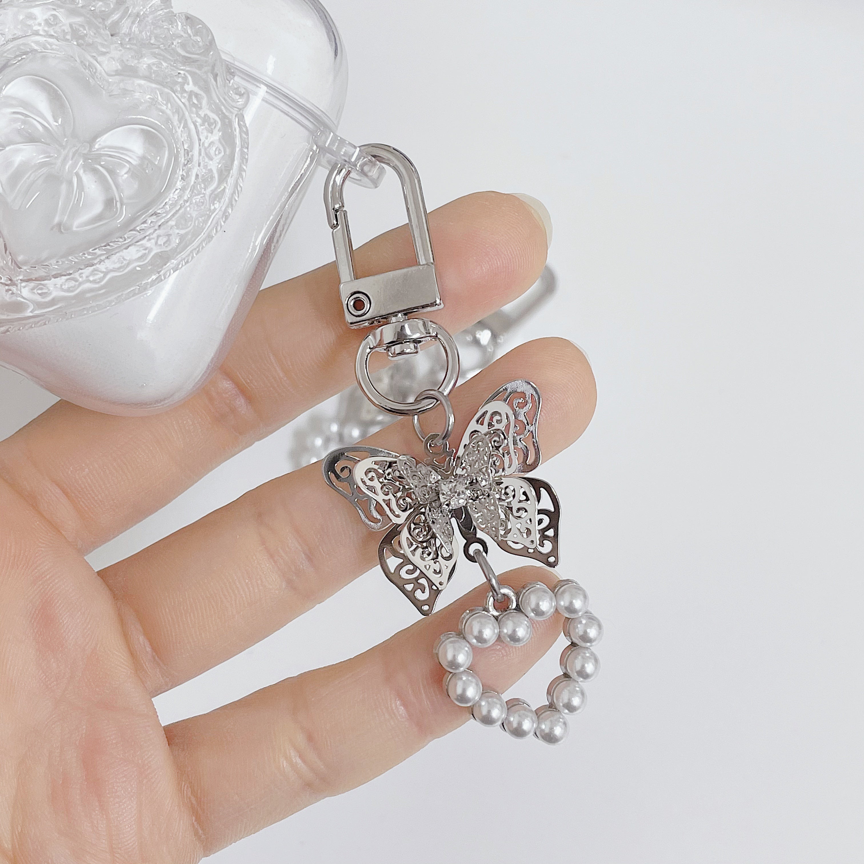 Cute Butterfly Keyring