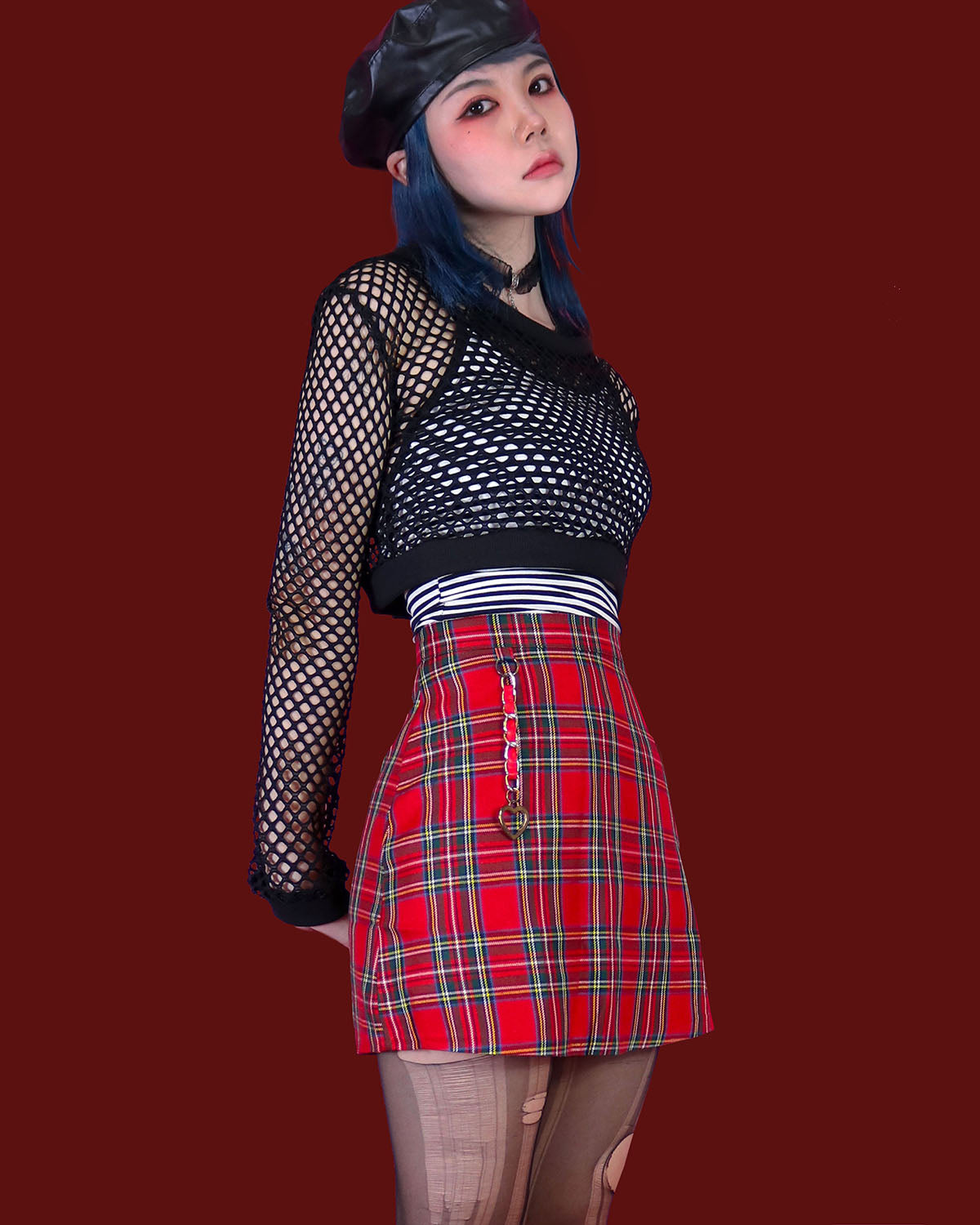 heart chain skirt (2 color)