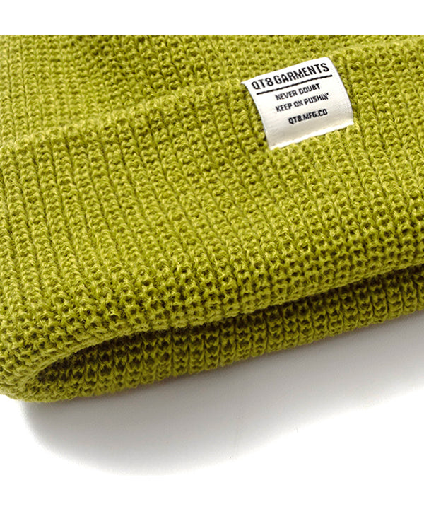 MH Short Label Beanie (Olive)