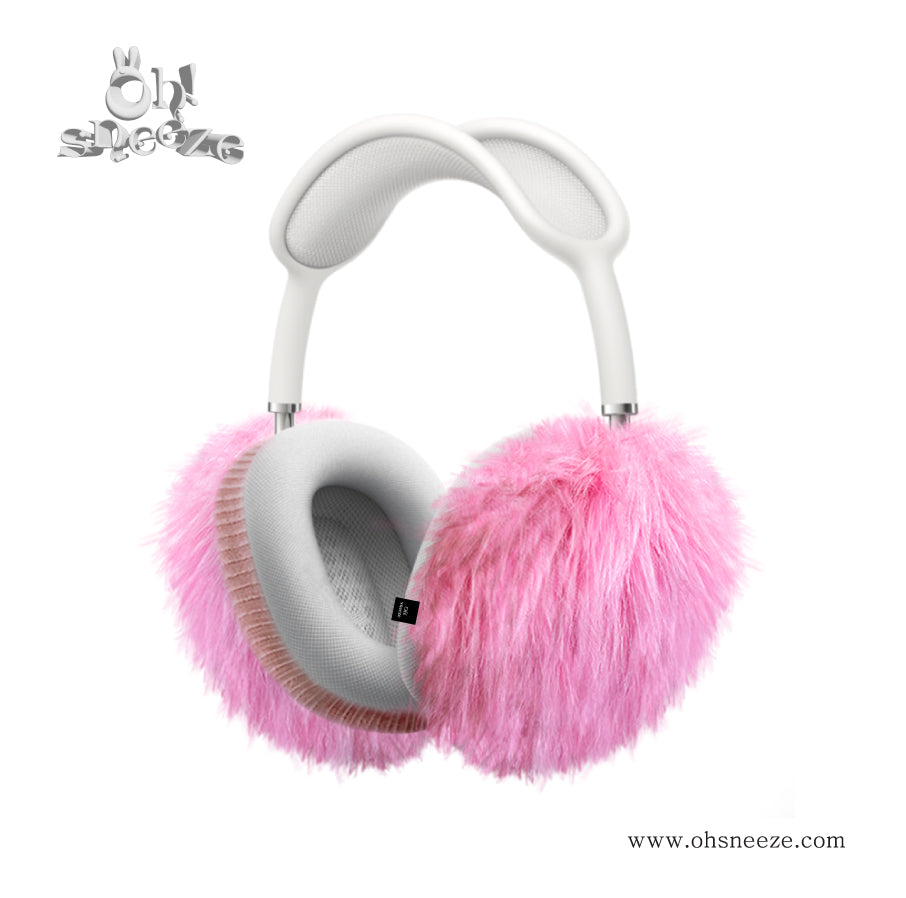 fluffy fur case_ hot pink