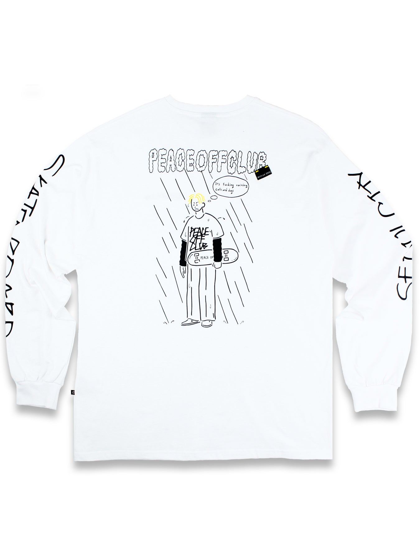 Board_Boy Long Sleeve Tee WHITE