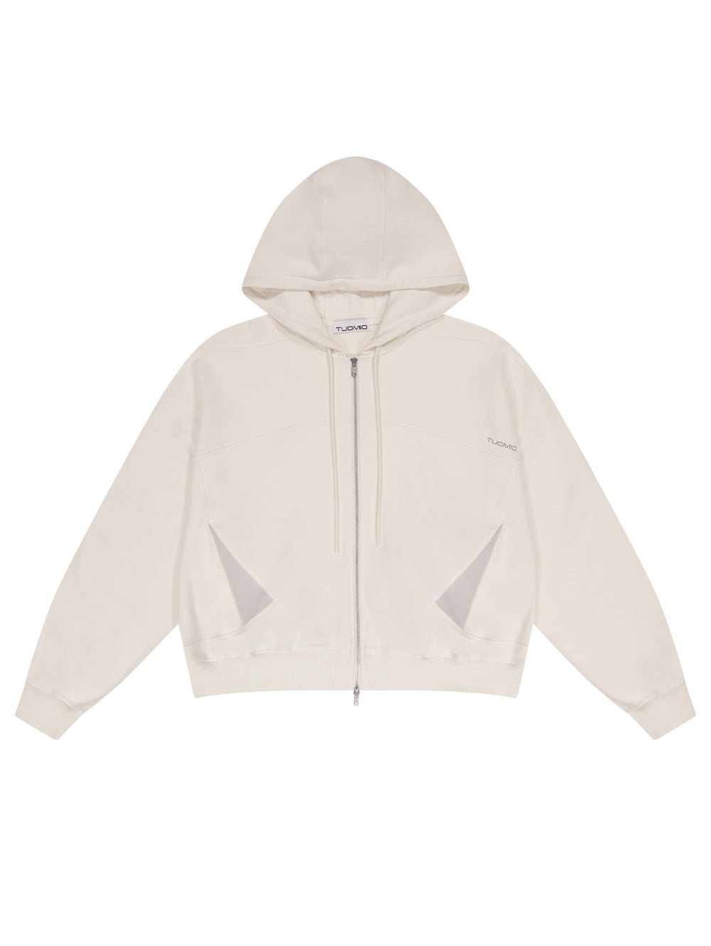 NYLON POCKET HOODED ZIP [CREAM]