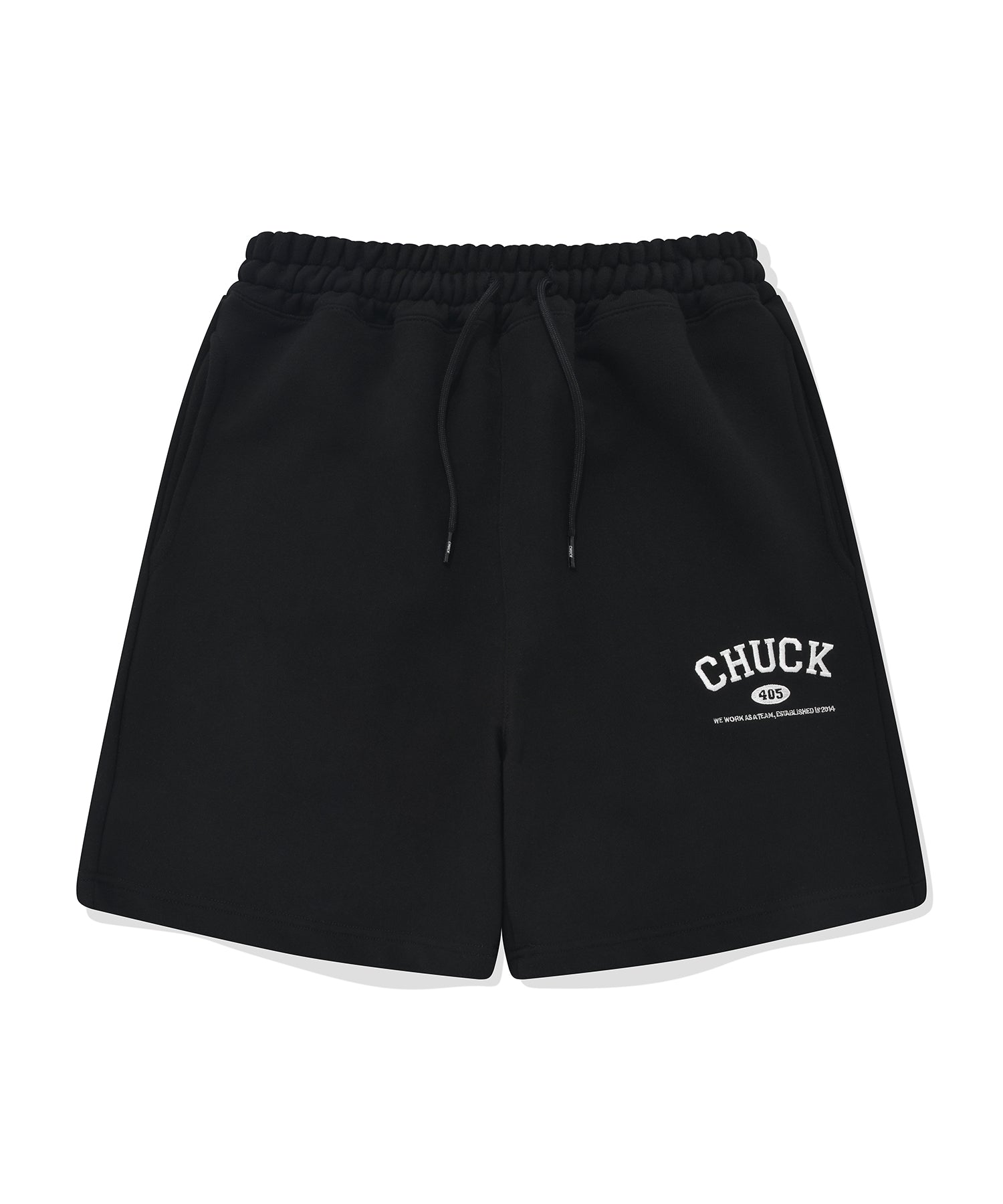 スモールアーチロゴハーフパンツ / CHUCK SMALL ARCH LOGO HALF PANTS (BLACK)