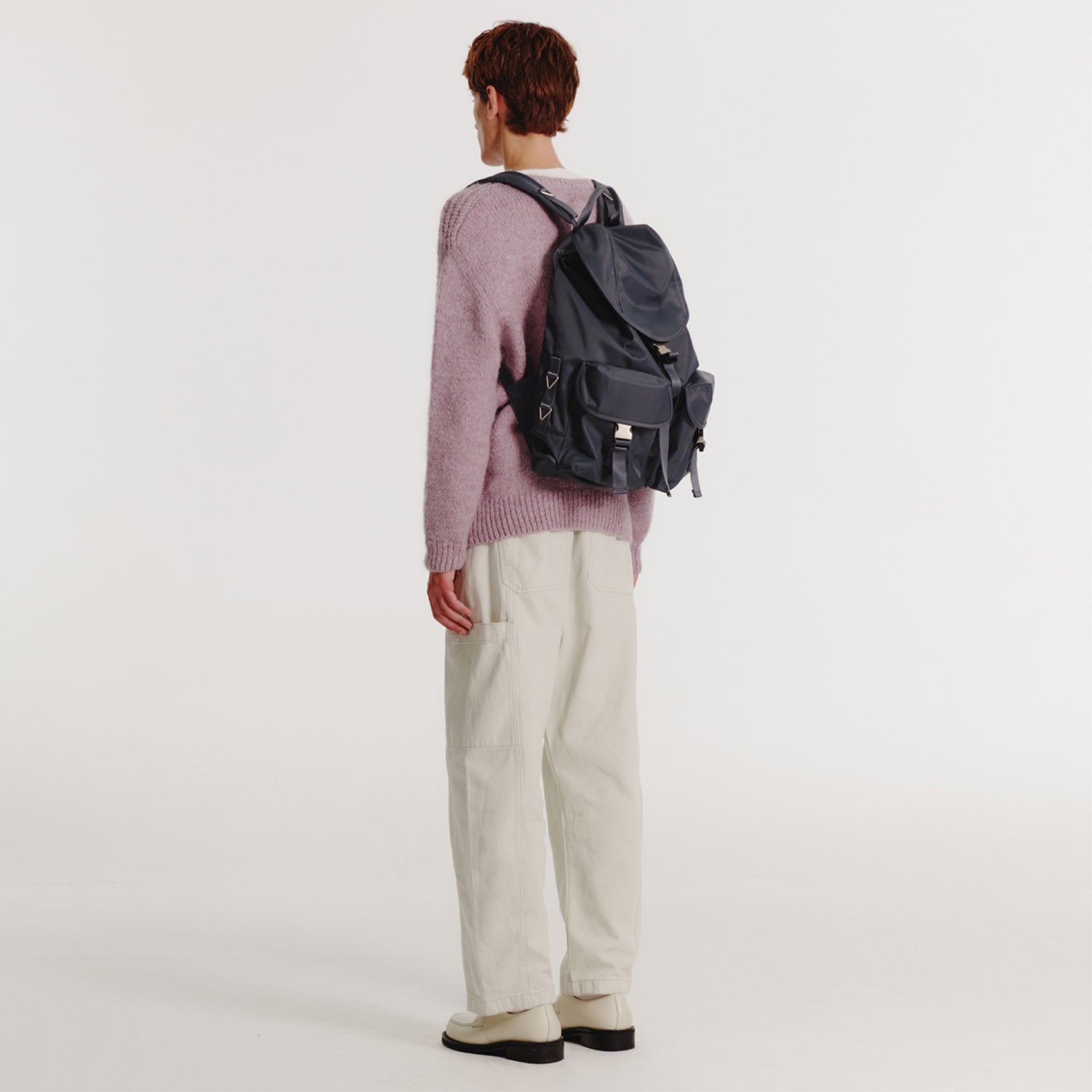 [After Pray Edition] 2-Pocket Nylon Cargo Rucksack (Grey)