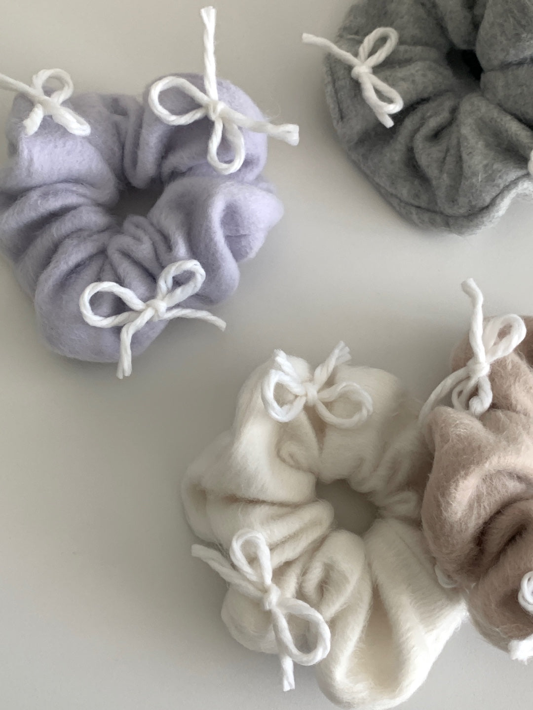 Ribbon Winter Scrunchies (5 colors)