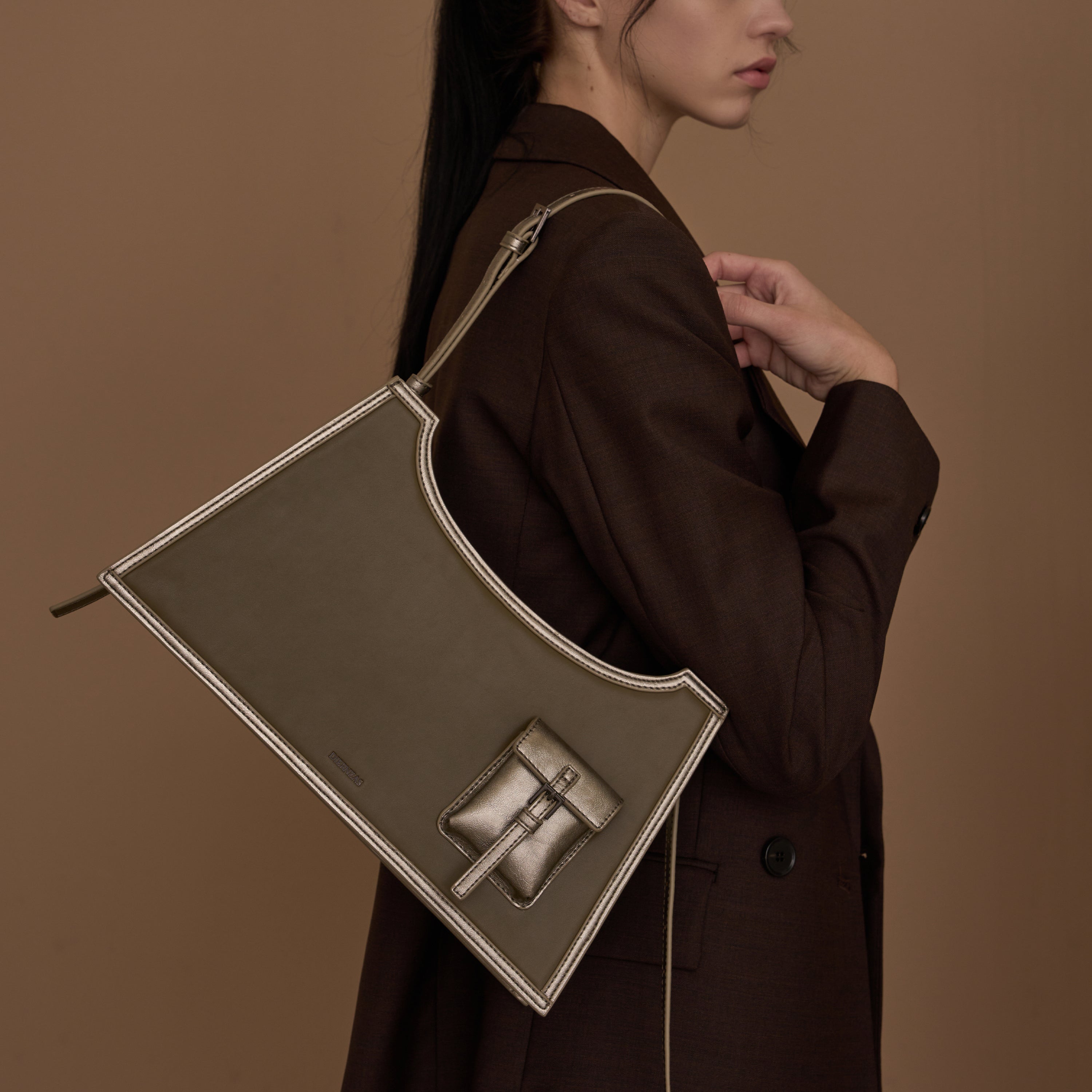 PONIE Bag (Khaki Silver)