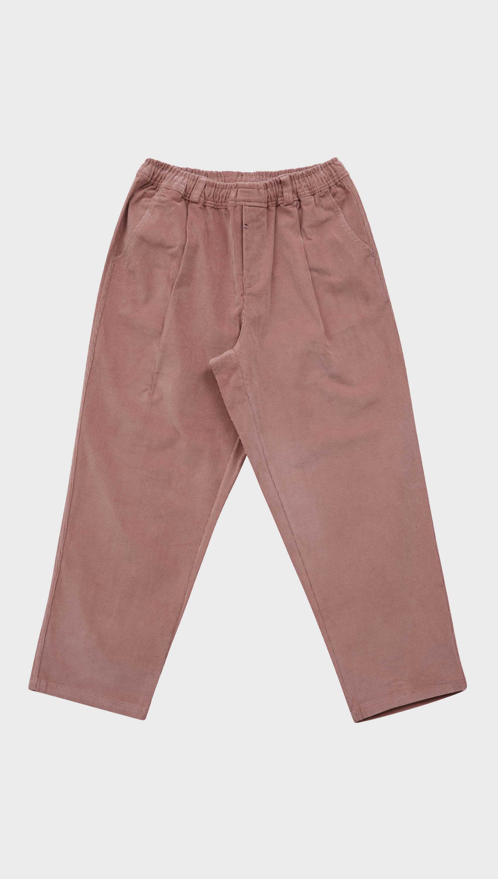 Corduroy wide banding pants (Indie Pink)